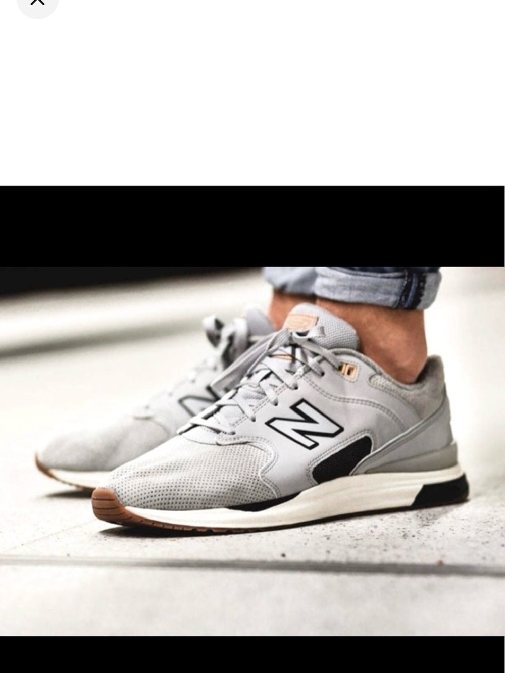 Men’s New Balance RevLite Light Grey Athletic Sneakers Size 8.5